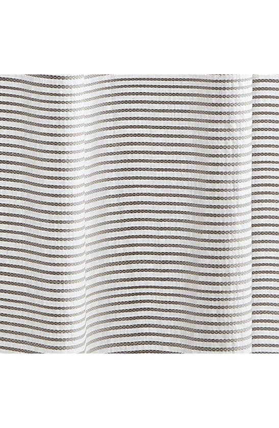 Peri Home Panama Stripe Shower Curtain In Grey