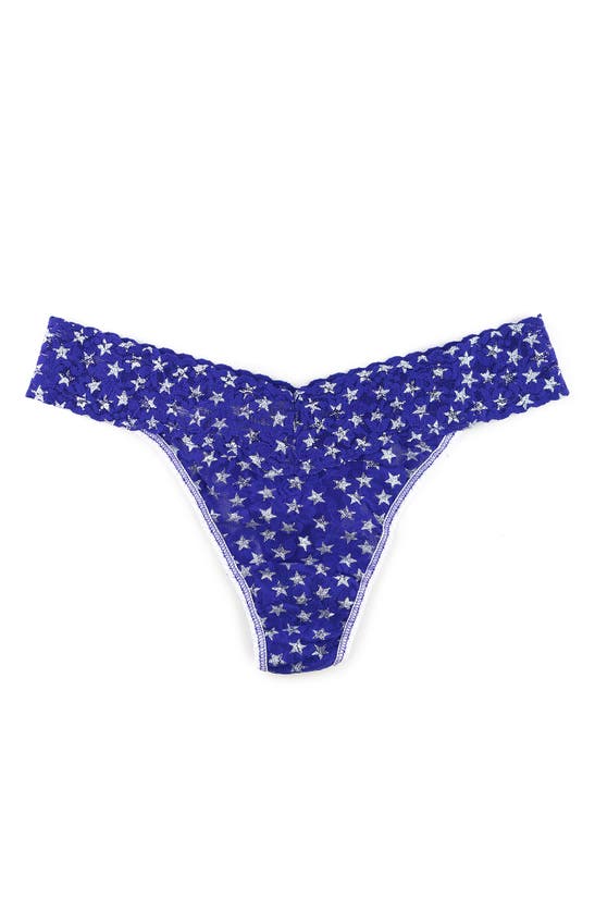 Shop Hanky Panky Signature Lace Original Rise Thong In Starry Night