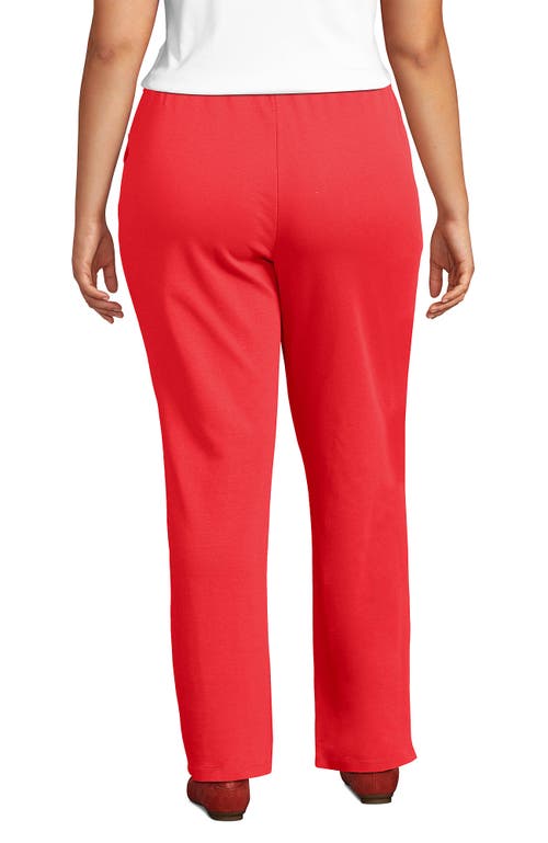 Shop Lands' End Plus Size Sport Knit High Rise Pants In Sahara Desert