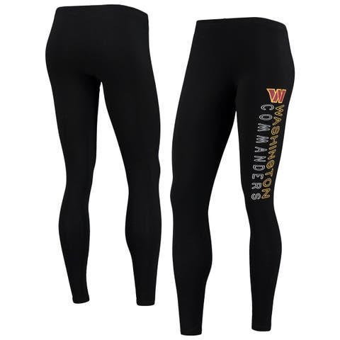 NFL Team Apparel Women's Denver Broncos Black Fraction Leggings