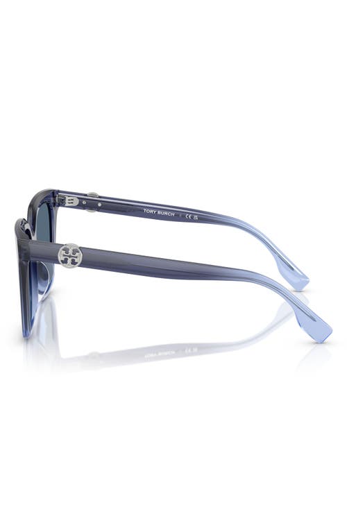 Tory Burch 56mm Square Sunglasses In Dark Blue