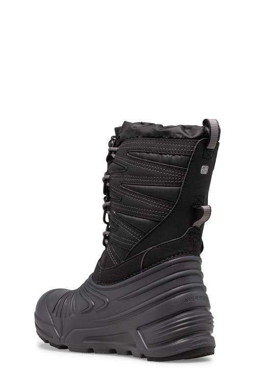 Shop Merrell Snow Quest Lite 3.0 Waterproof Snow Boot In Black/grey