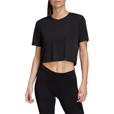 Adidas X Universal Standard Mesh Crop Tee