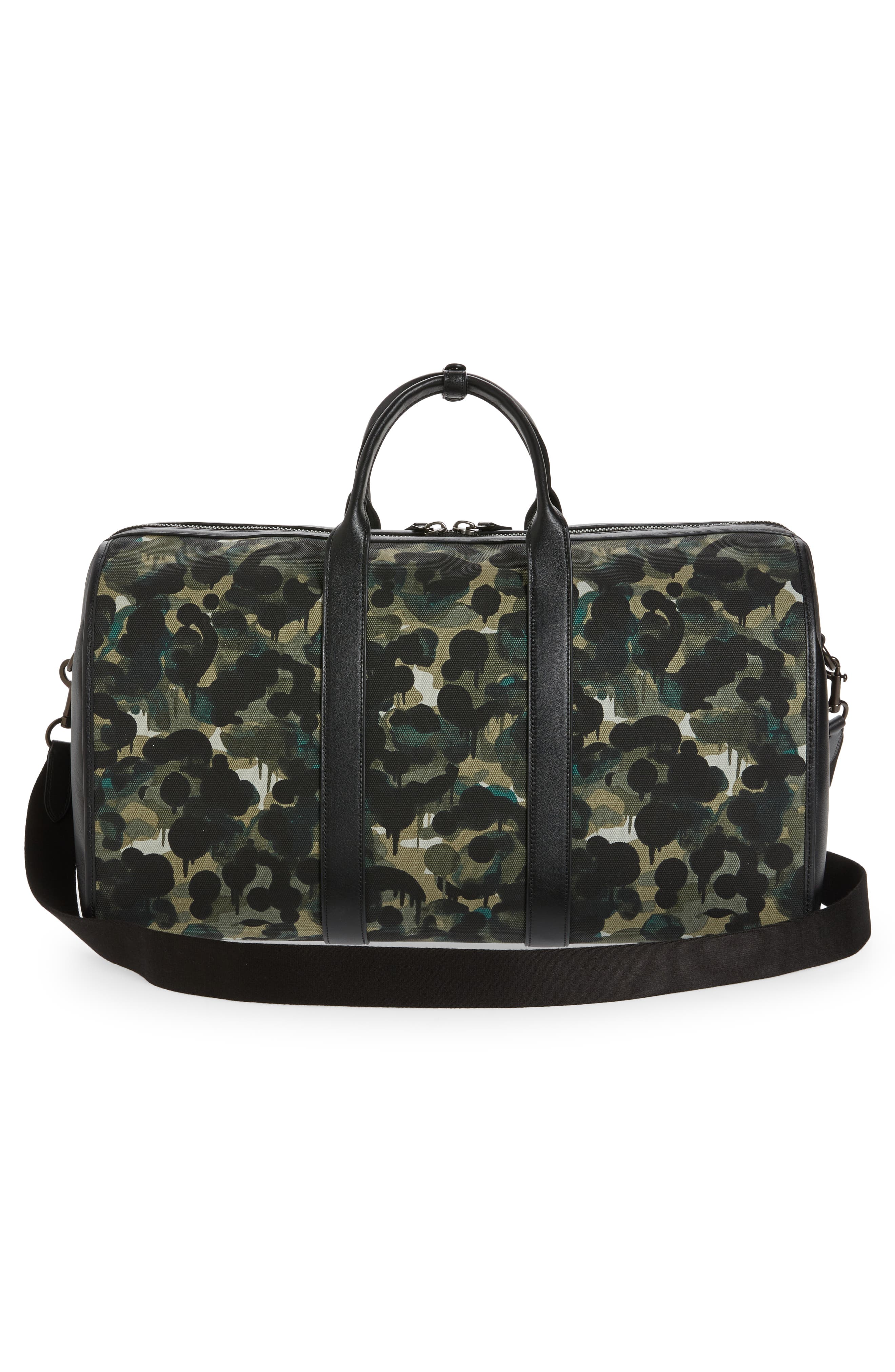 coach camo duffle