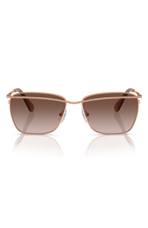 Swarovski Woman Sunglass Sk7015 In Rose Gold