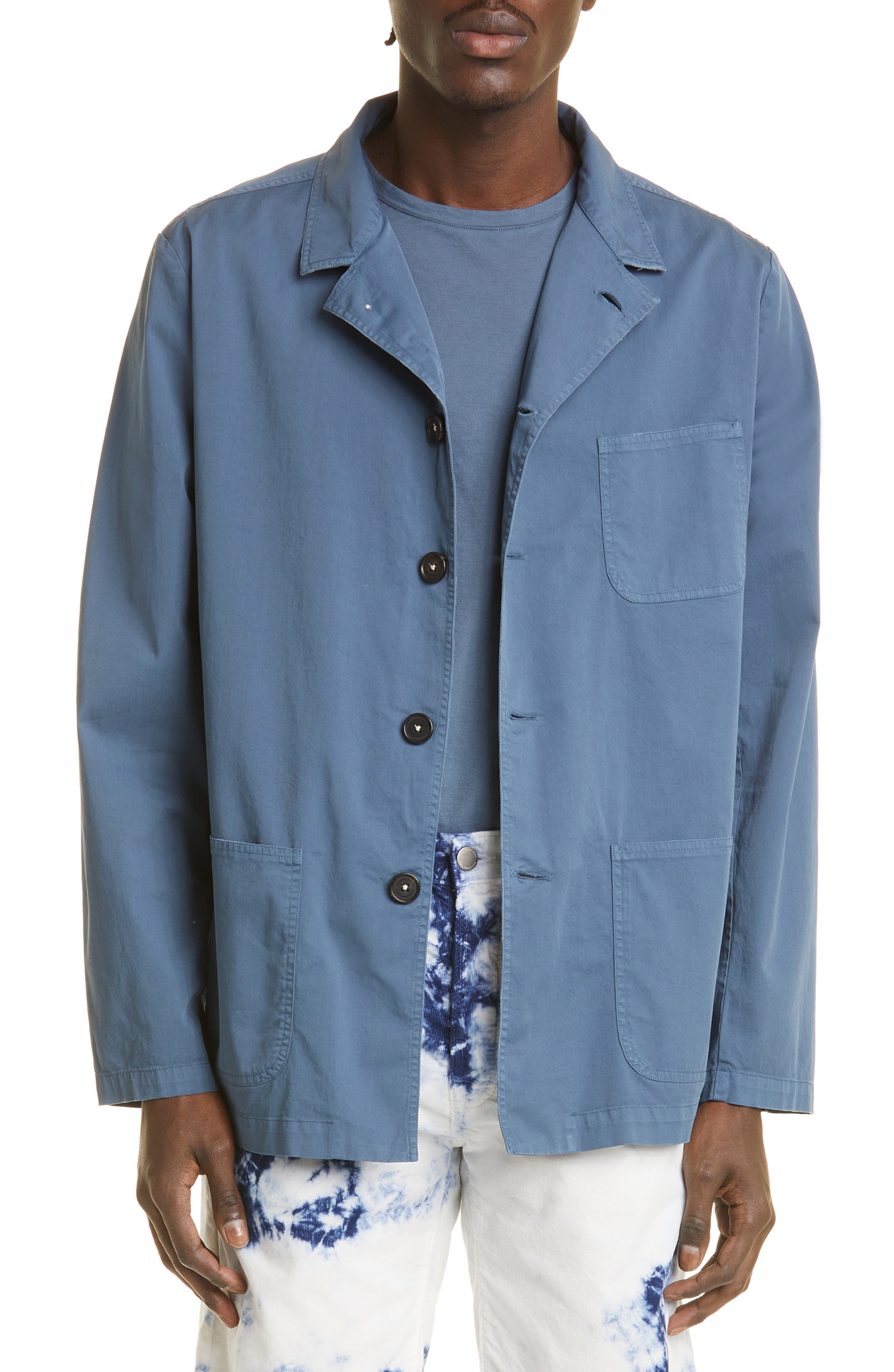 blue jacket shirt