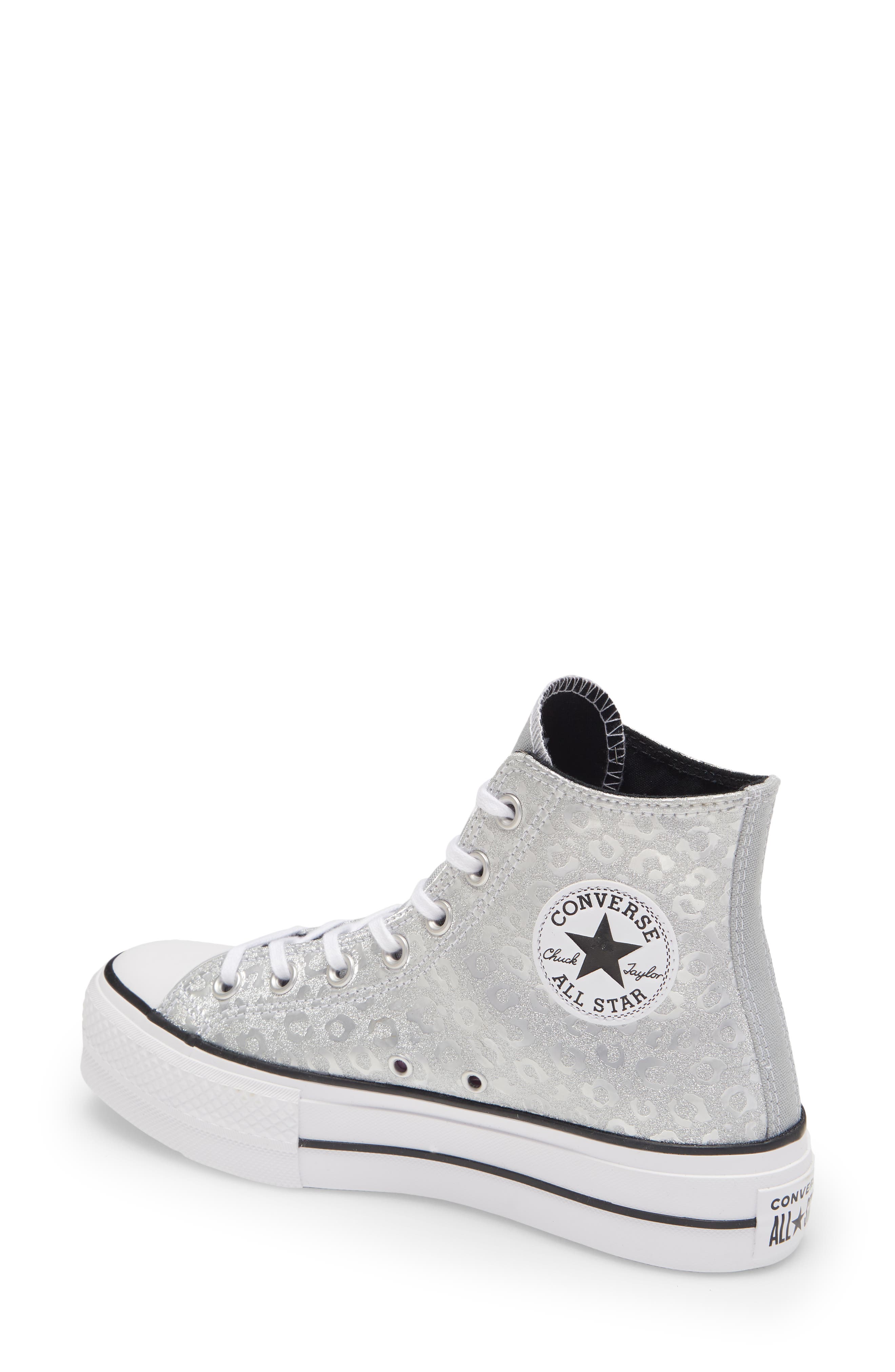 black and white glitter converse