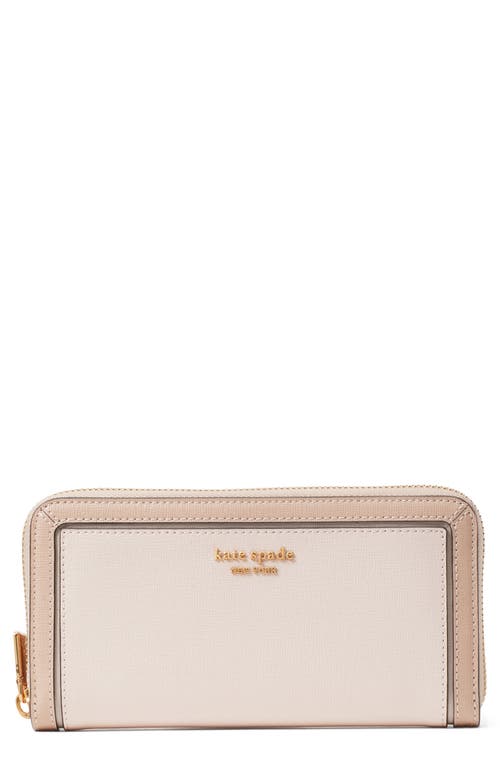kate spade new york morgan colorblock saffiano leather wallet in Pale Dogwood Multi