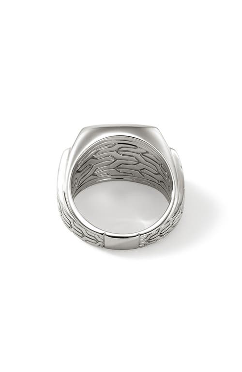 John Hardy Onyx Signet Ring In Silver