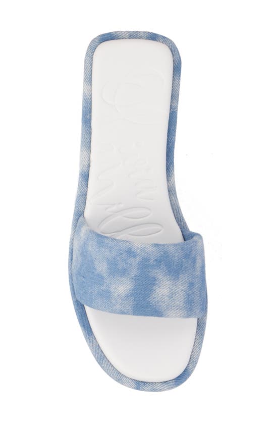 Shop Olivia Miller Power Play Slide Sandal In Acid Wash Blue