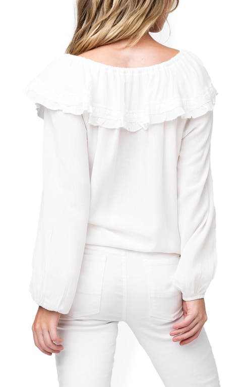 Gibsonlook Off The Shoulder Ruffle Blouse In White