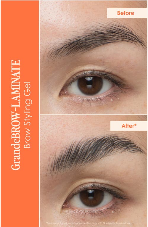 Grande Cosmetics Lamination Station Brow Serum And Brow Gel Set In Clear