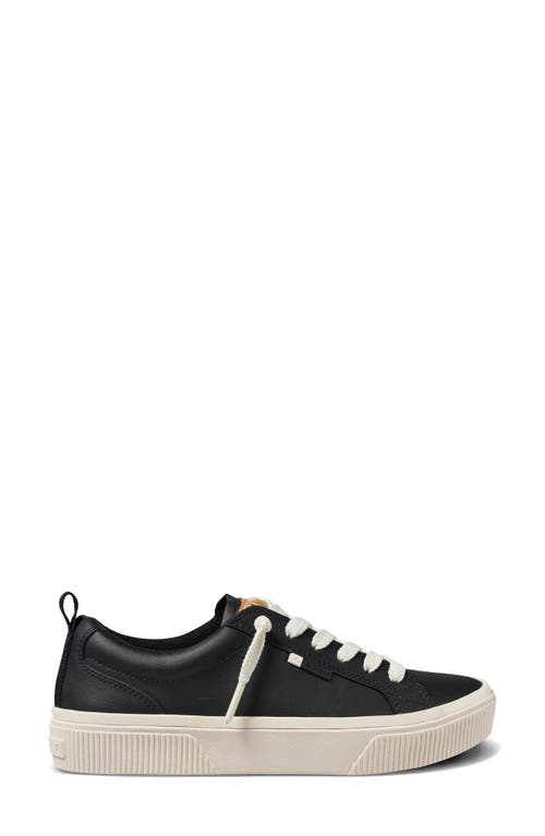 Reef Lay Day Dawn Sneaker In Black Leather