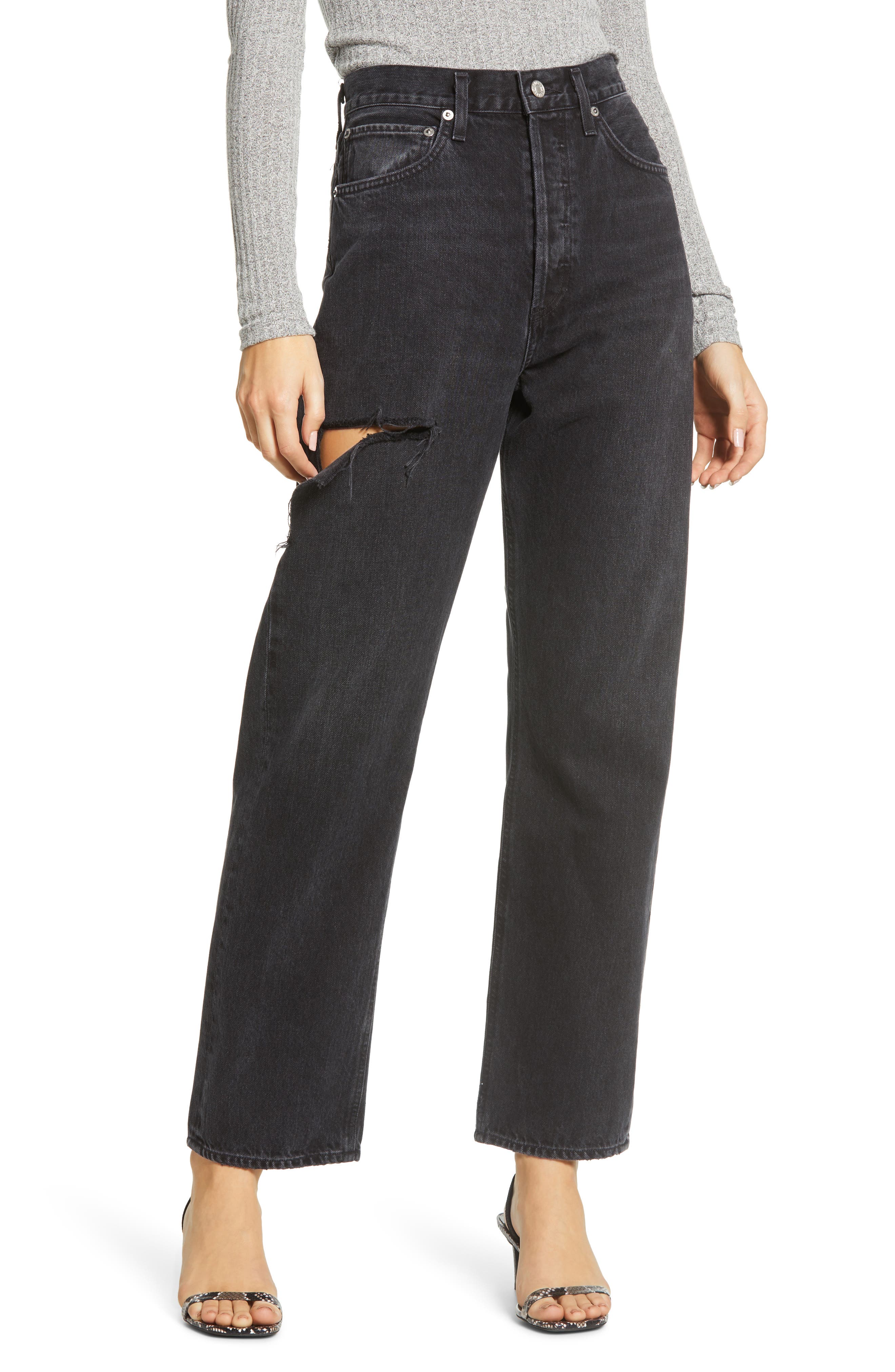 agolde 90s fit jeans black