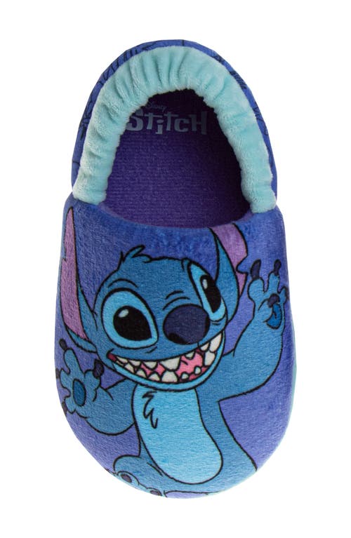 Shop Josmo Kids' Stitch Slippers In Purple/light Blue