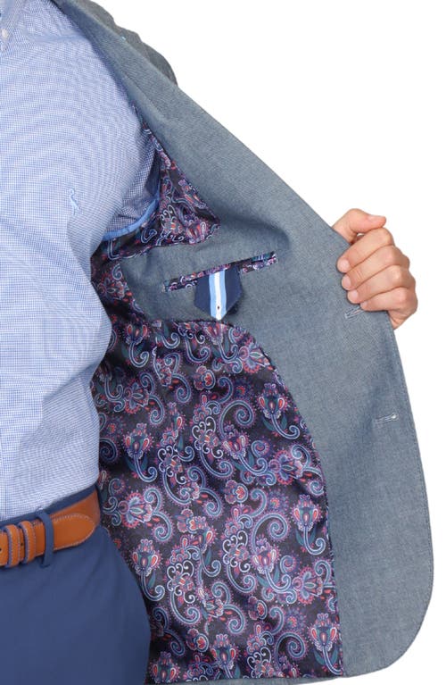 Tailorbyrd Mélange Textured Sport Coat In Dark Indigo