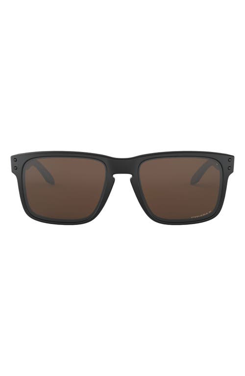 Oakley Holbrook 57mm Polarized Rectangle Sunglasses in Black at Nordstrom