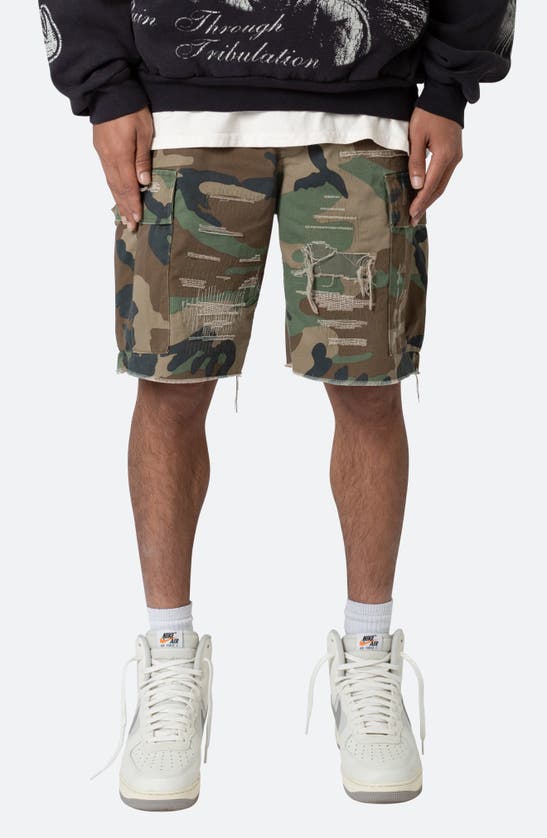 MNML MNML DISTRESSED CARGO SHORTS