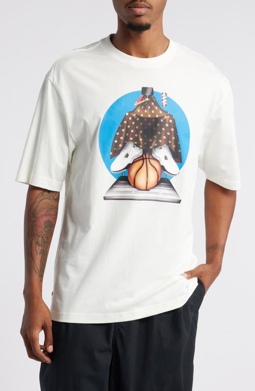 Shop Jordan X Darien Birks Artist Series Cotton Graphic T-shirt In Sail