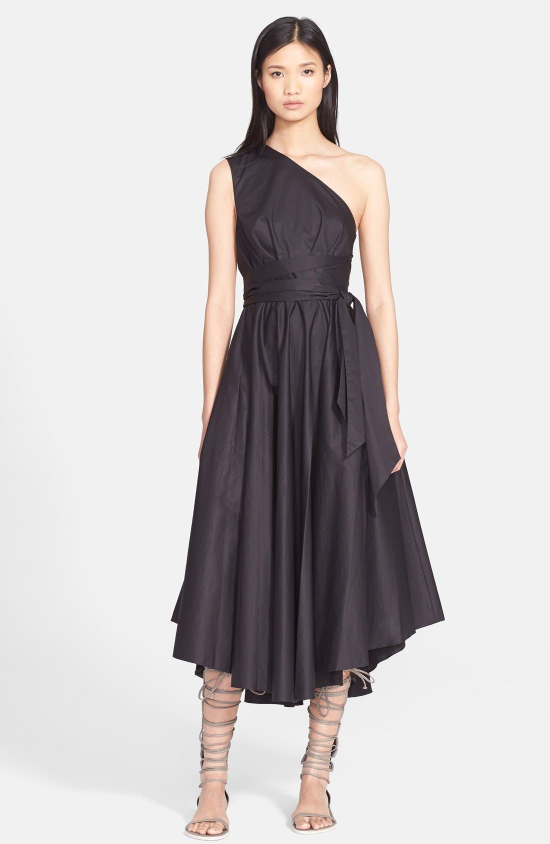 tibi one shoulder dress