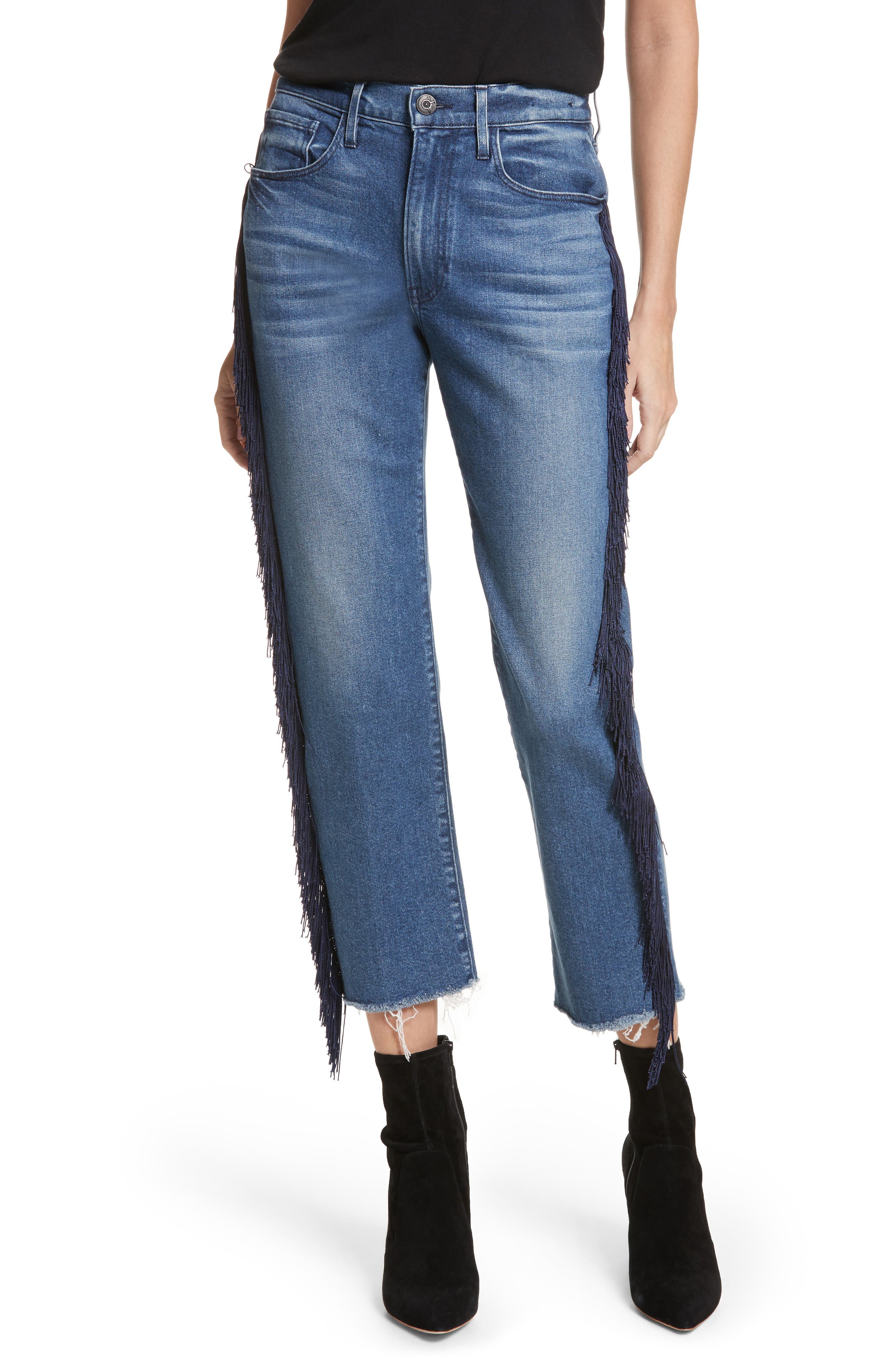 3x1 fringe jeans