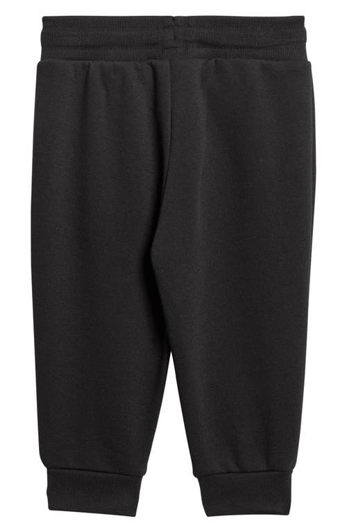 Adidas Originals Adidas Trefoil Essentials Crewneck Sweatshirt & Joggers Set In Black
