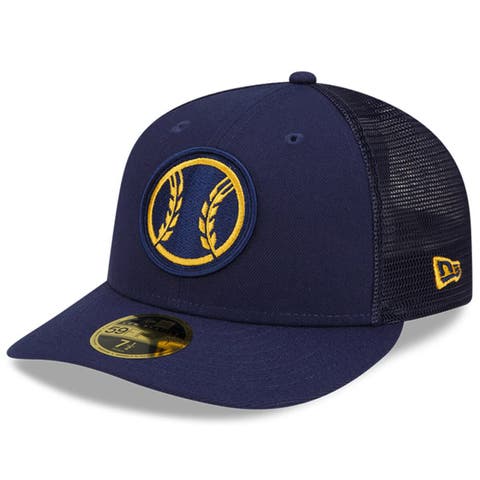 Men's New Era Yellow/Black Milwaukee Brewers Grilled 59FIFTY Fitted Hat 