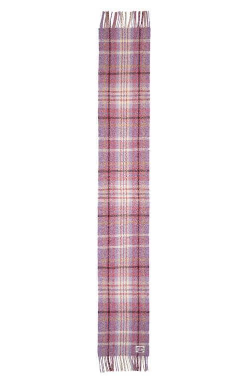 Acne Studios Volano Plaid Wool Blend Scarf in Violet Purple at Nordstrom