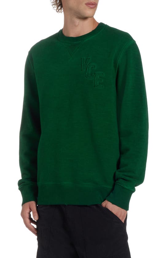 Shop Golden Goose Journey Crewneck Sweatshirt In Green Jacket