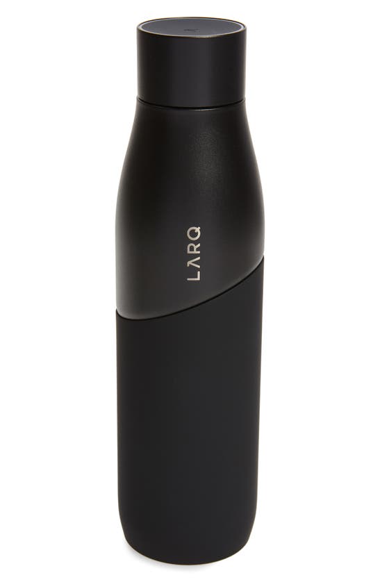 Larq Movement 32 Ounce Self Cleaning Water Bottle In Black/ Onyx
