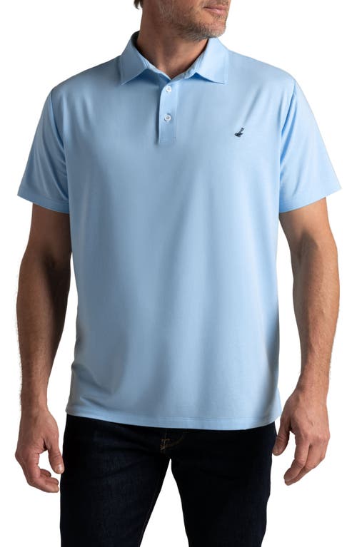Mojave Supima Cotton Blend Feather Jersey Polo in Sky
