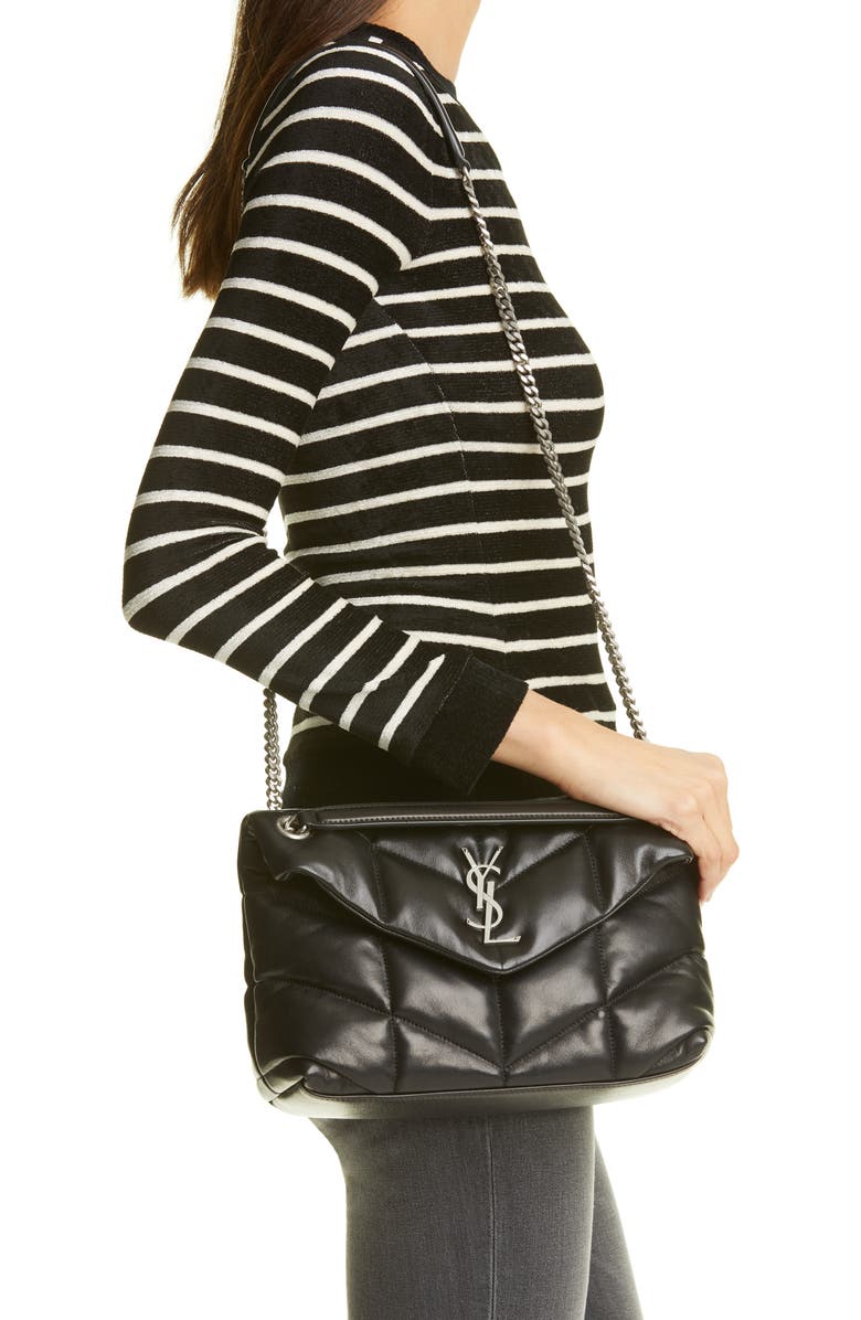 Saint Laurent Small Lou Leather Puffer Bag | Nordstrom