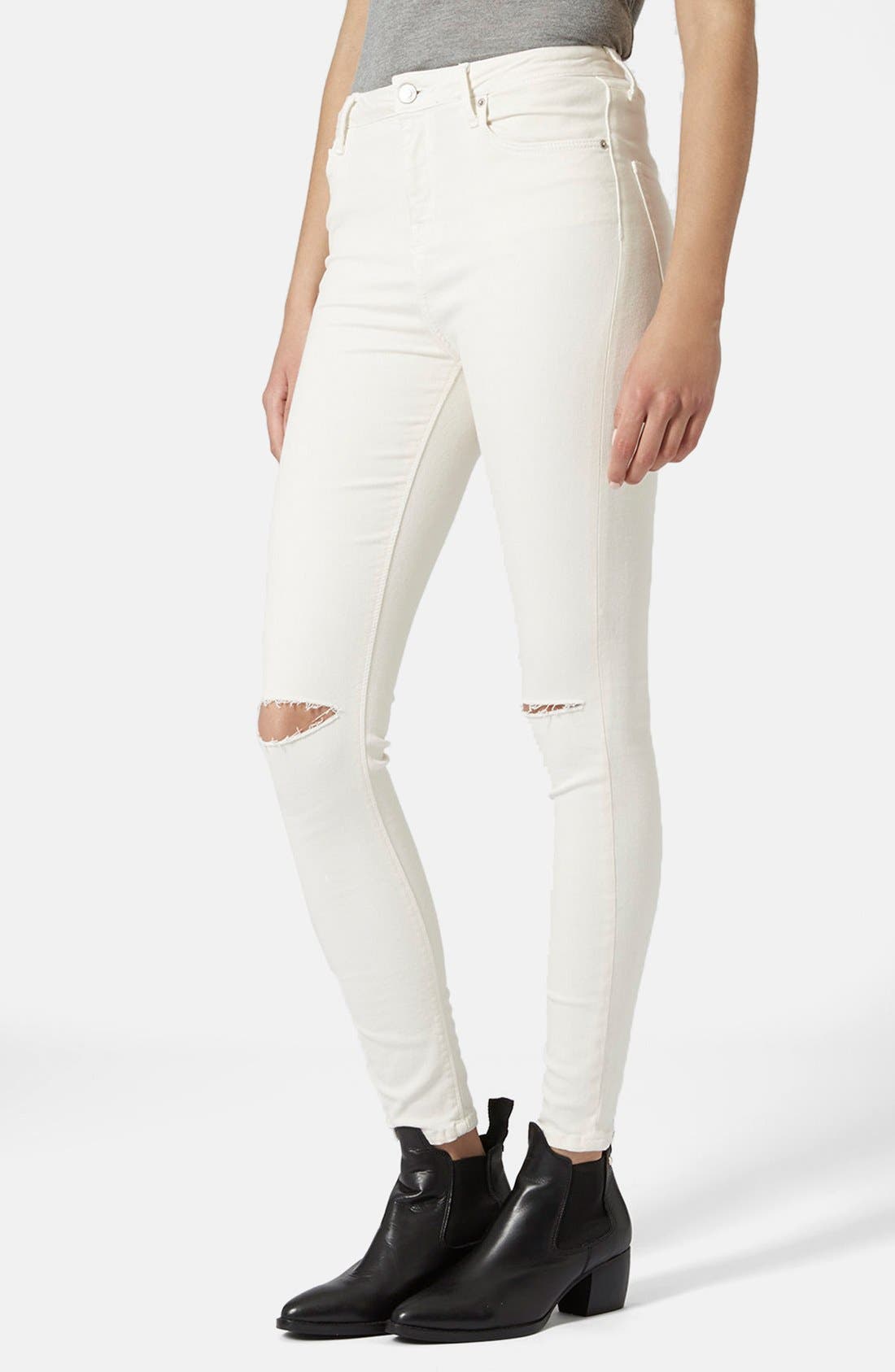 topshop white jeans