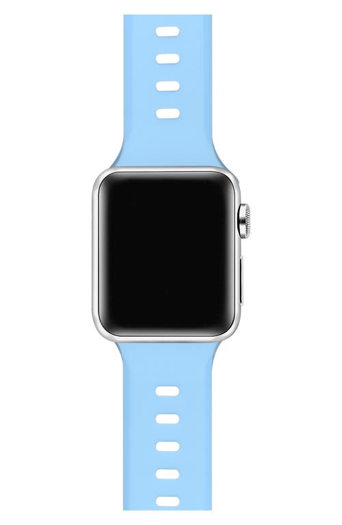 The Posh Tech Premium Silicone 42–49mm Apple Watch® Watchband In Light Blue