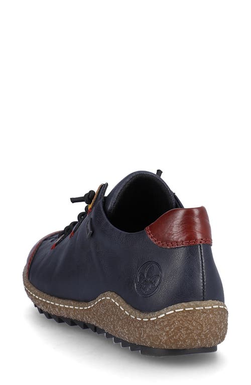 Rieker Liv 61 Sneaker In Wine/ozean/brandy/royal/honig