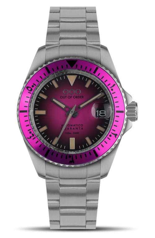 Out Of Order Quaranta Bracelet Watch, 40mm In Fuchsia