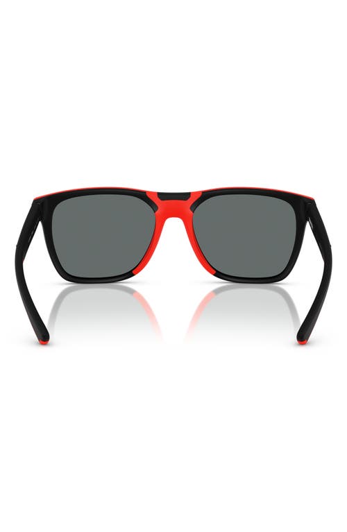 Shop Scuderia Ferrari 57mm Square Sunglasses In Matte Black