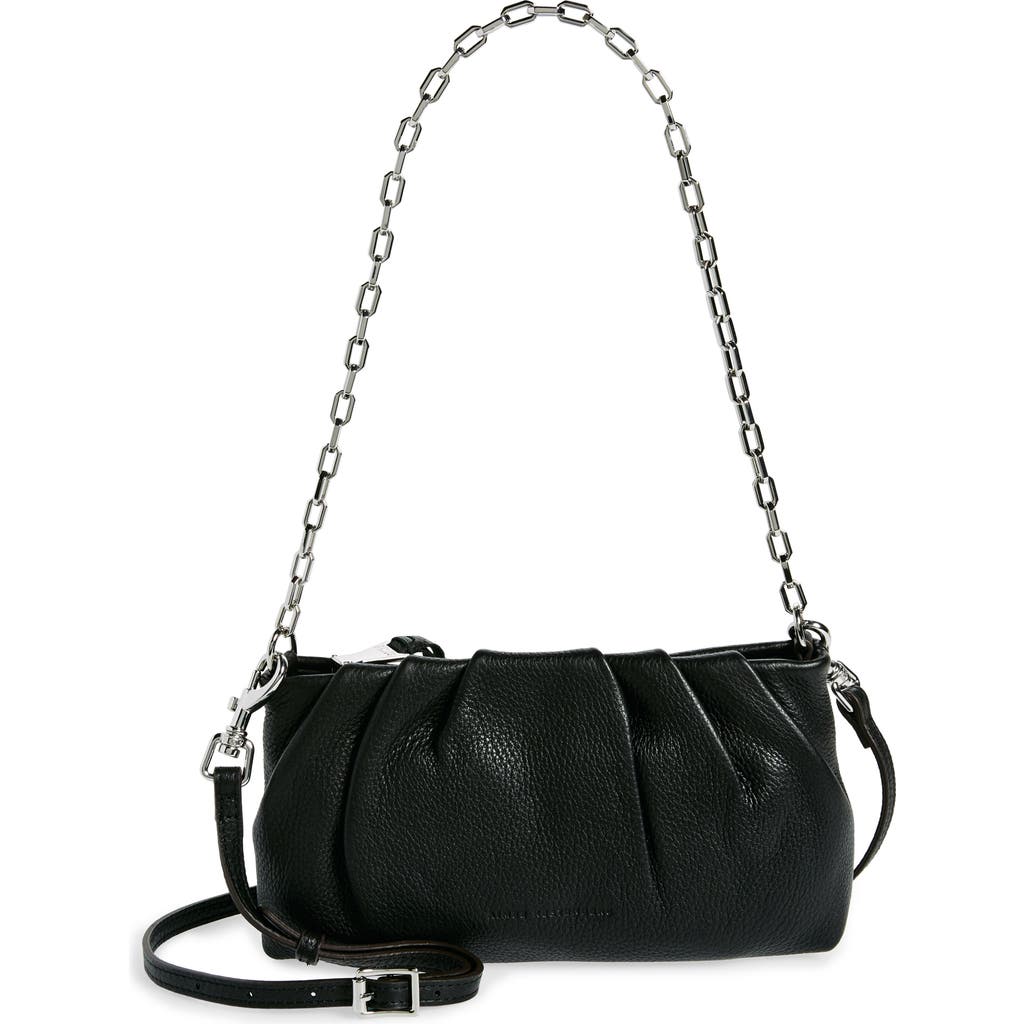 Shop Aimee Kestenberg Charismatic Leather Shoulder Bag In Black W/silver