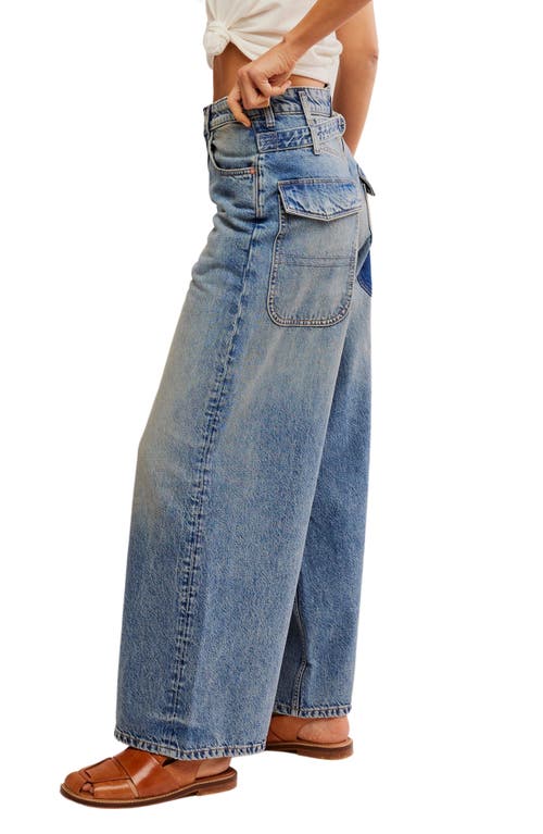 Shop Free People Waterfalls Baggy Wide Leg Jeans In Outlaw