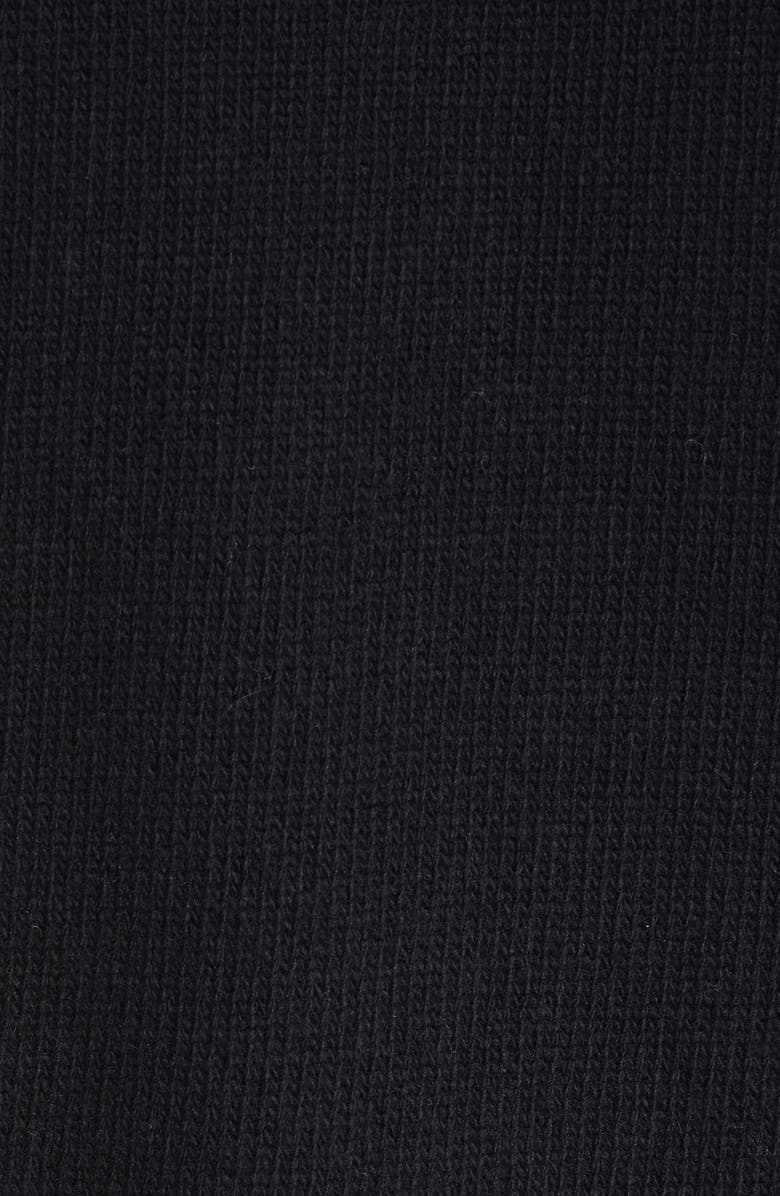Lafayette 148 New York Genuine Shearling Trim Knit Moto Jacket, Alternate, color, 