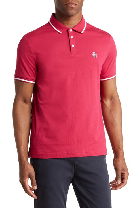 Original Penguin Men's Contrast Tipping Short Sleeve Polo Shirt at   Men’s Clothing store