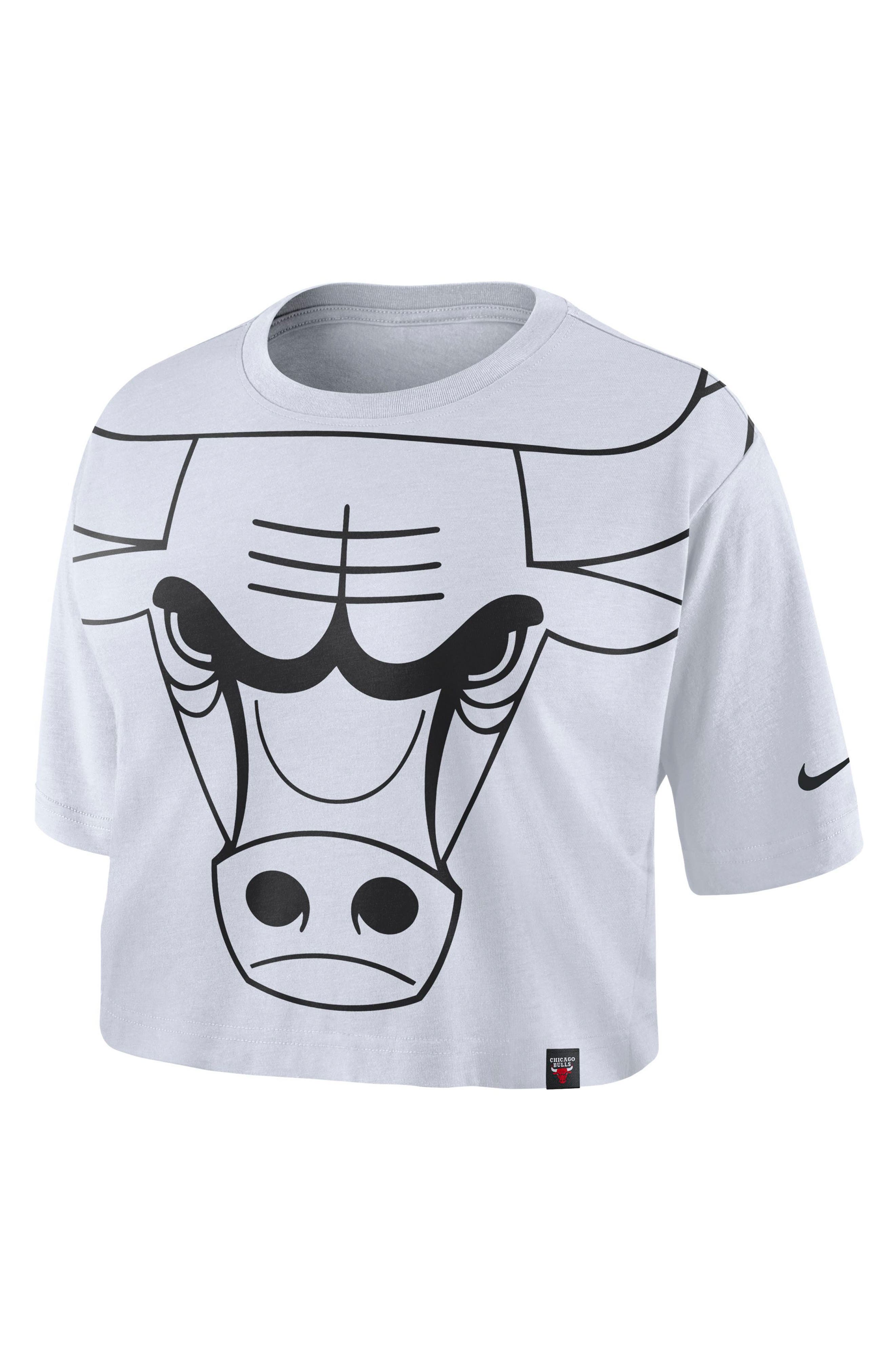 bulls crop top hoodie