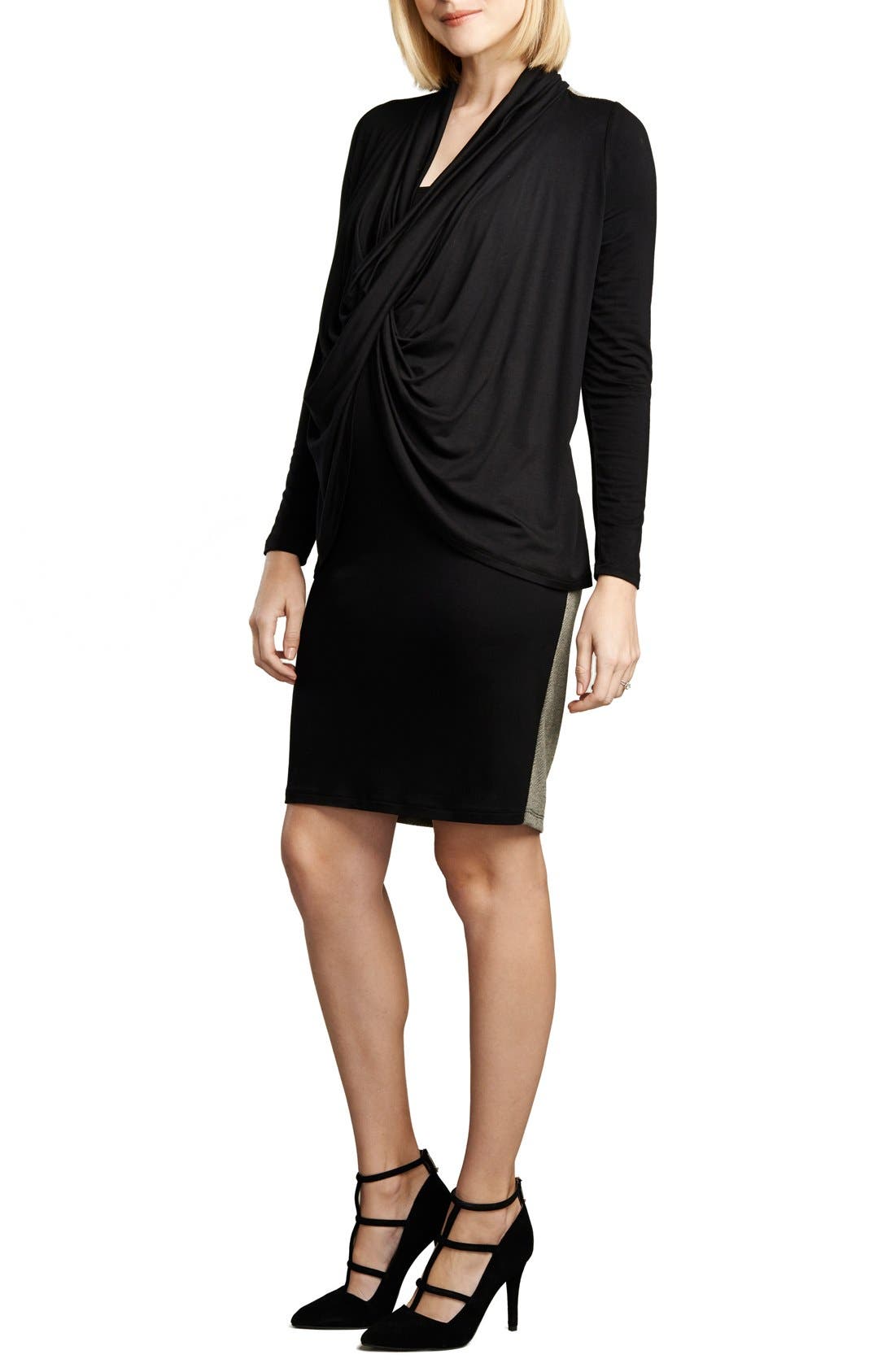 Maternal America Front Drape Nursing Dress