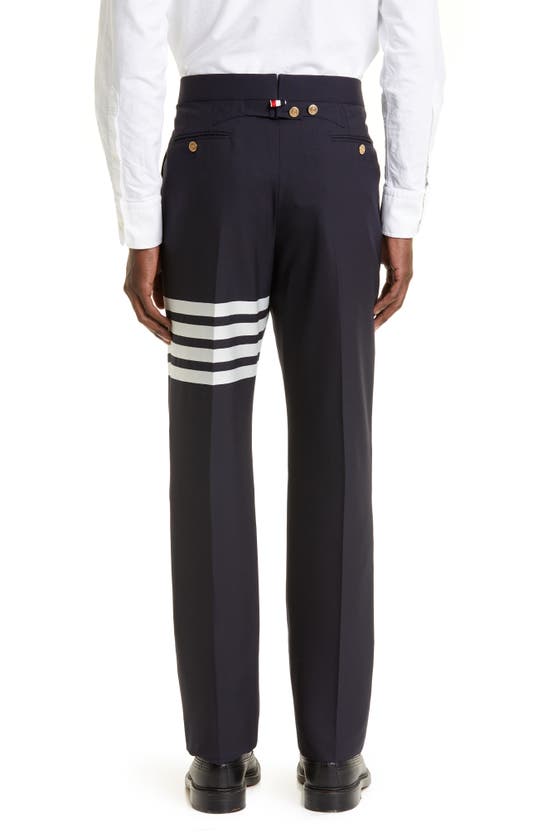THOM BROWNE THOM BROWNE 4-BAR MÉLANGE WOOL PANTS