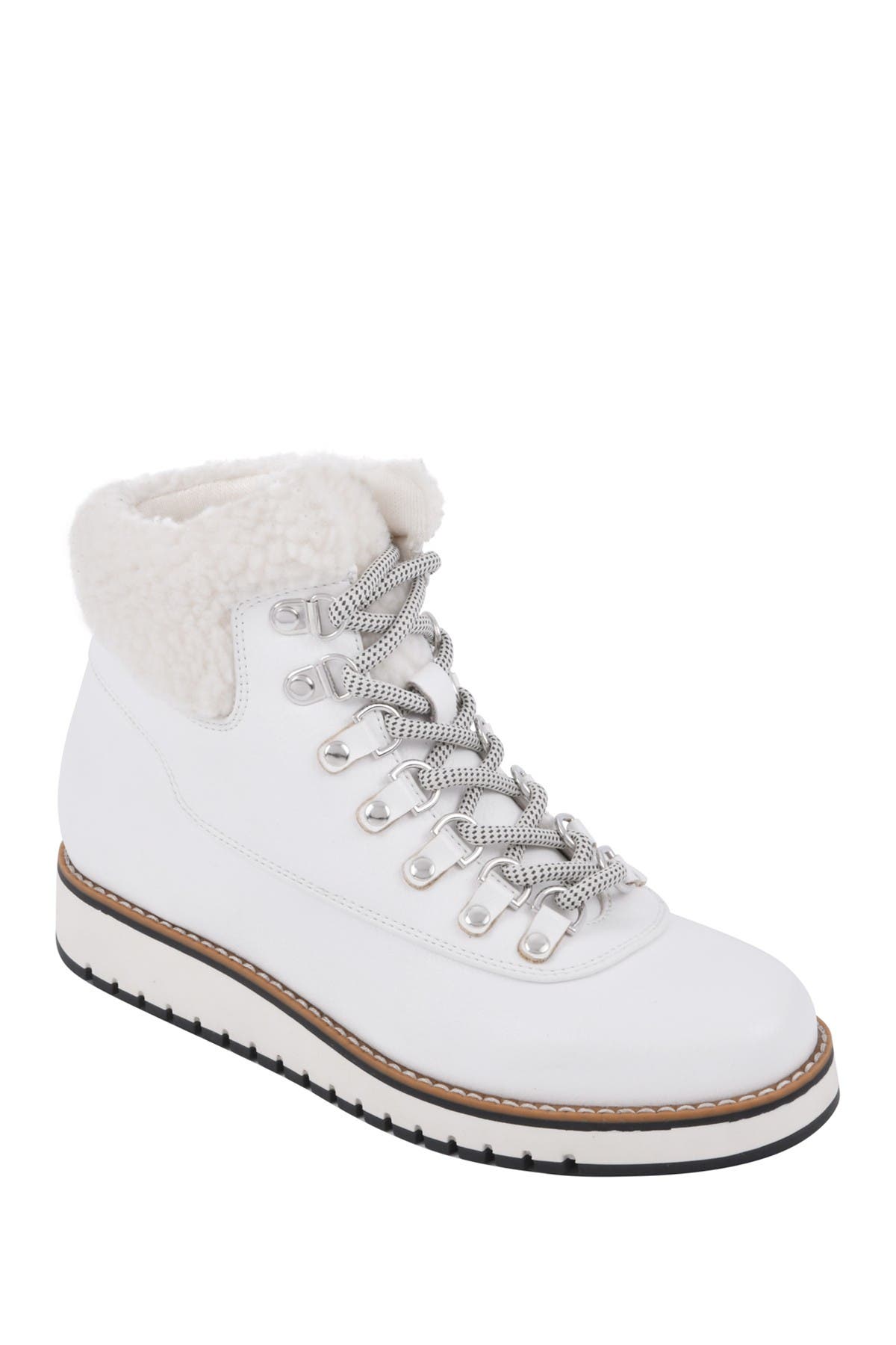 Cozy Faux Shearling Lined Hiker Bootie 