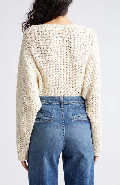 RAMY BROOK RAMY BROOK CLEA METALLIC BOAT NECK SWEATER 