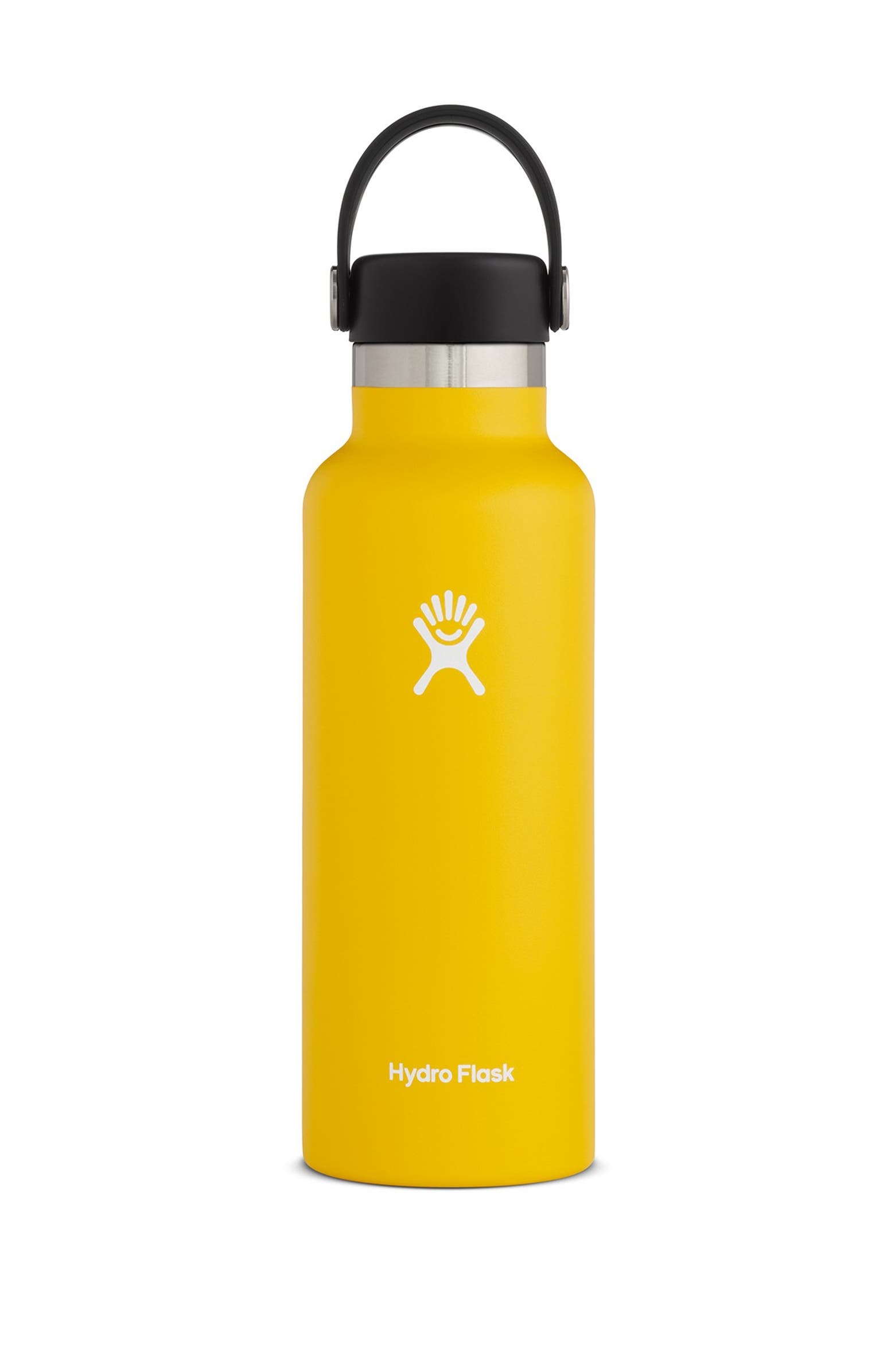 18 oz. Standard Flex Cap Hydro Flask - Sunflower