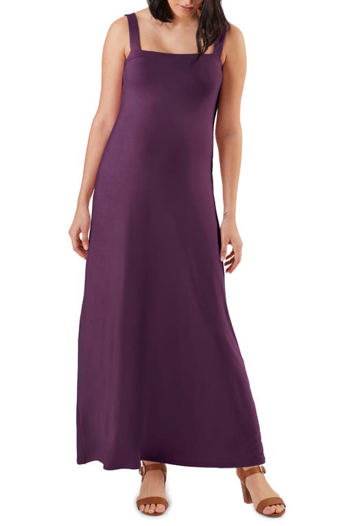 Cara Maternity Maxi Dress in Purple