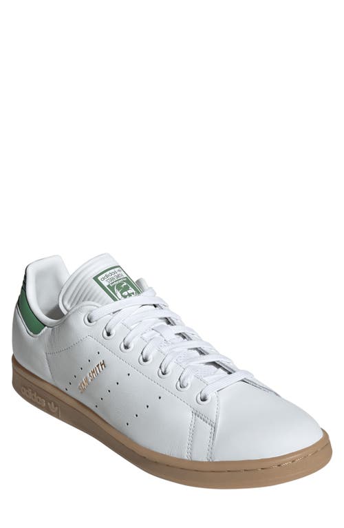 adidas Stan Smith Sneaker in White/Preloved Blue/Gum4 at Nordstrom, Size 6