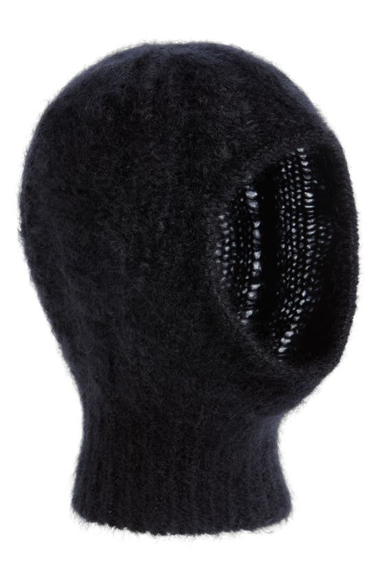 Cecilie Bahnsen Mohair & Wool Balaclava In Black